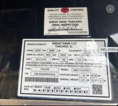 2023 KW 990 & 2023 Great Dane Reefer, Smokey and the Bandit Look Alike - Image 28